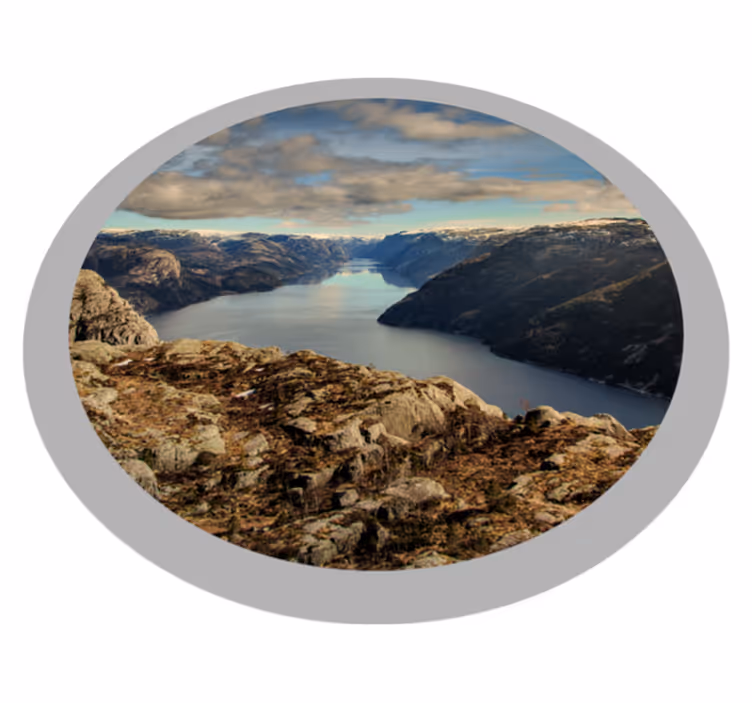 Tappeto vinile natura vista panoramica del paesaggio - TenStickers