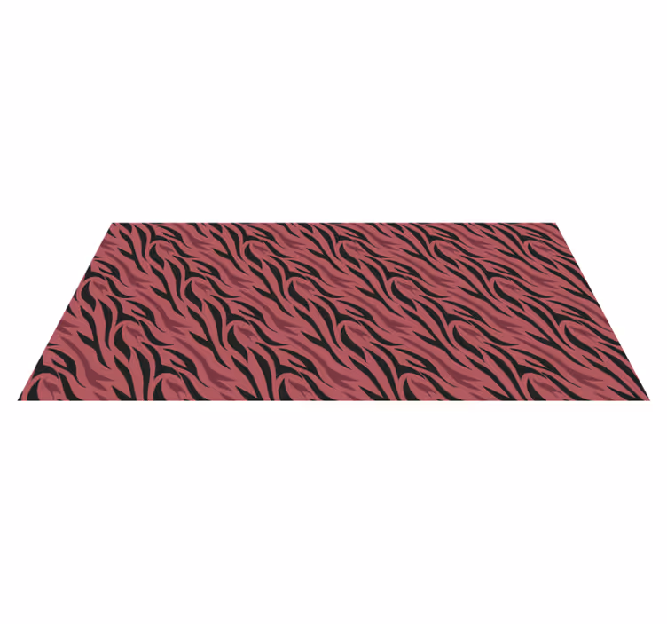 Tappeto vinile stampa animale onde zebrate astratte - TenStickers