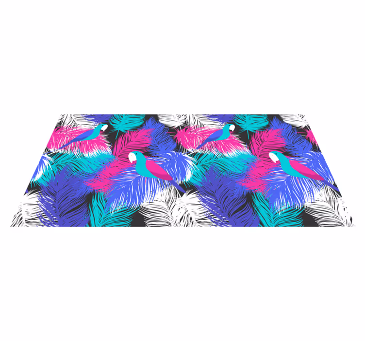 Tappeto vinile animali tucano tropicale - TenStickers