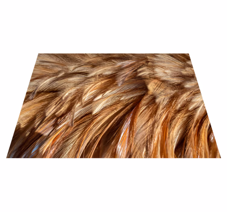 Tappeto vinile stampa animale pelliccia vorticosa - TenStickers