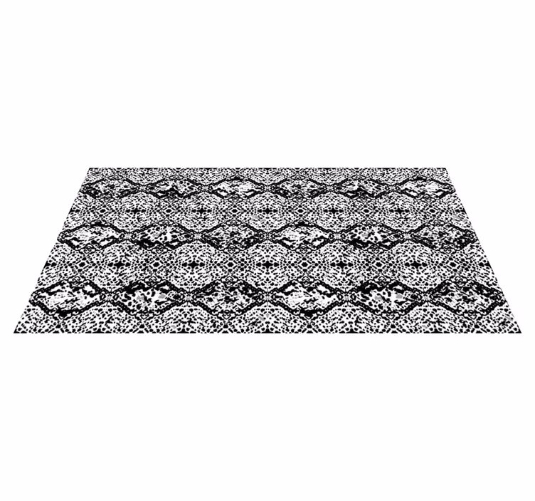 Tappeto vinile stampa animale monocromatico incrinato - TenStickers