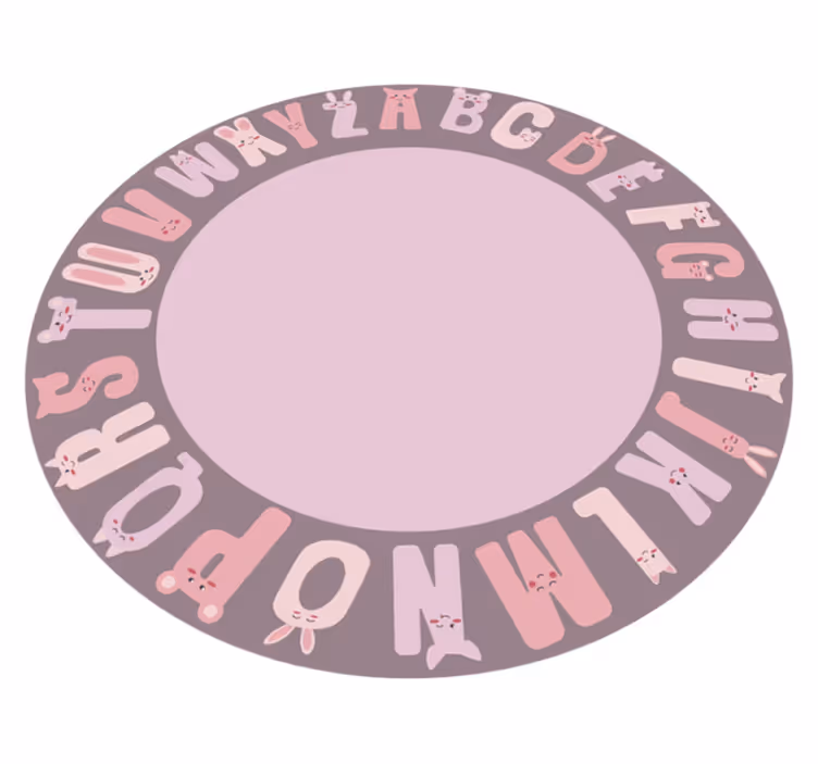 Tappeto vinile alfabeto circolo educativo dell'alfabeto - TenStickers