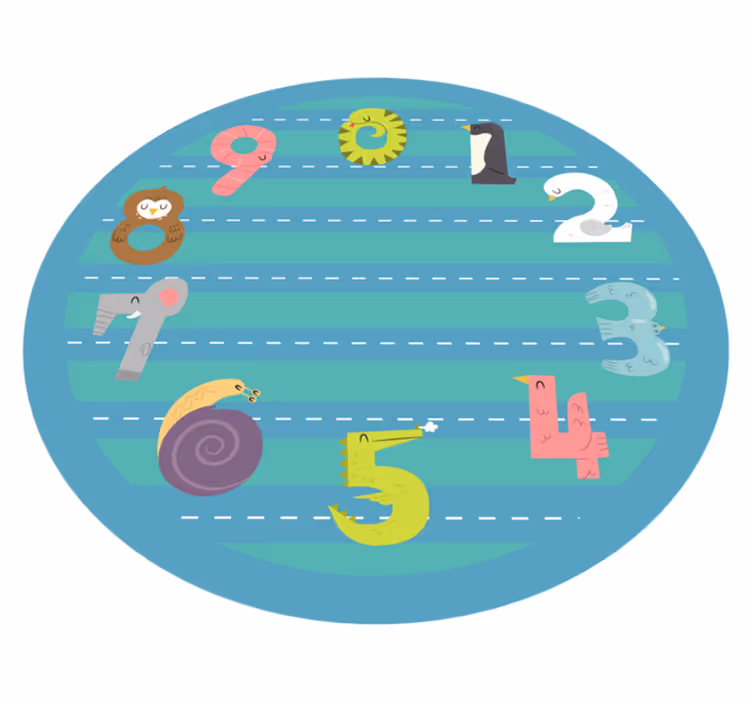 Tappeto vinile per bambini pista circolare - TenStickers