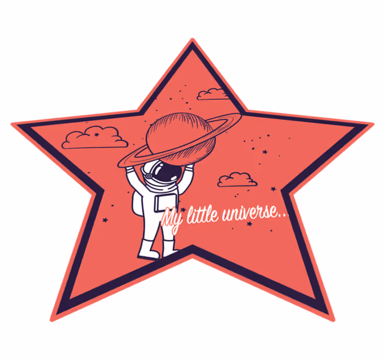Tappeto vinile per bambini esploratore stellare astronauta - TenStickers