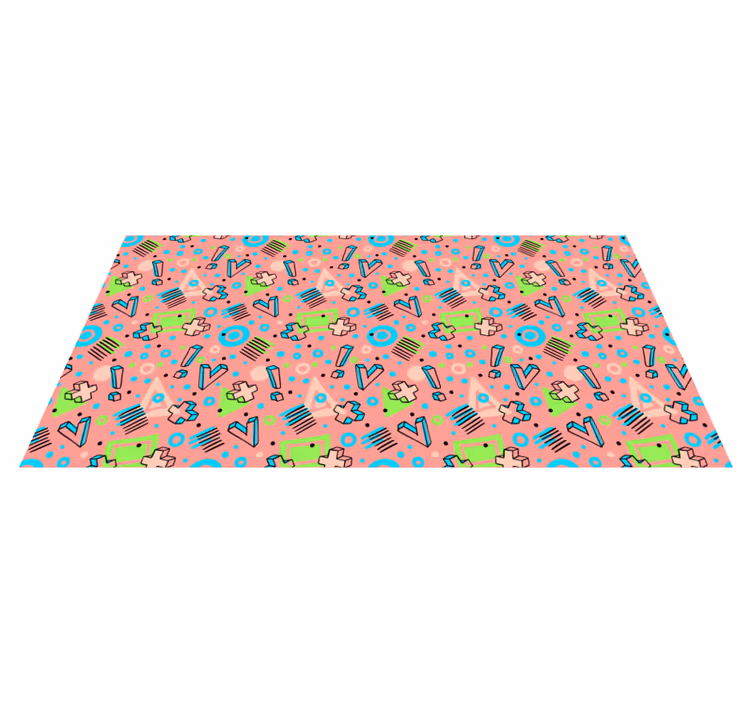 Tappeto vinile per bambini geometrie giocose - TenStickers