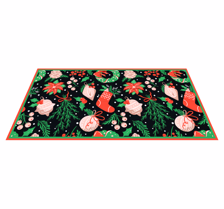 Tappeto Vinile Natale motivi stagionali festivi - TenStickers