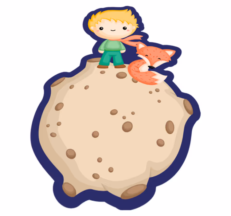Tappeto vinile per bambini esploratore spaziale cartoon - TenStickers