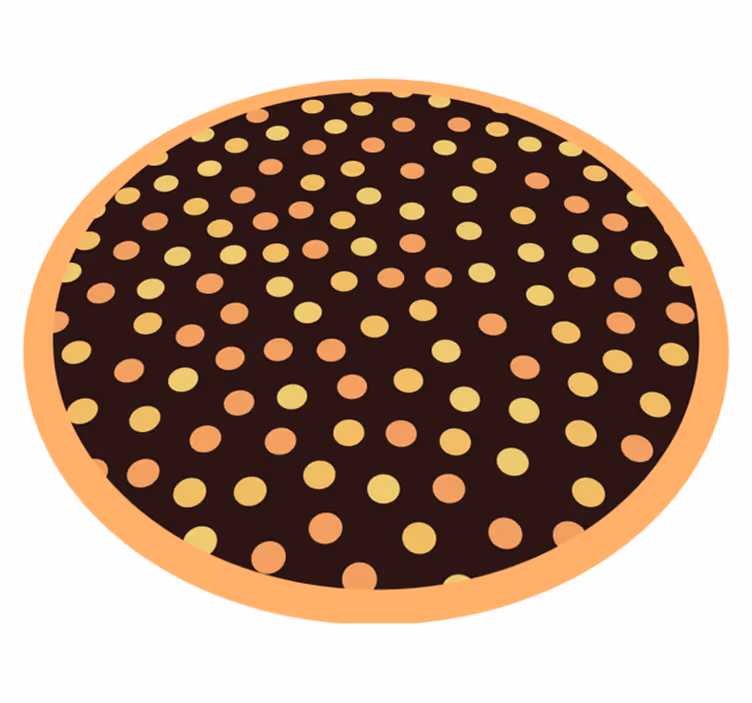 Tappeto vinile strisce cerchio a pois - TenStickers