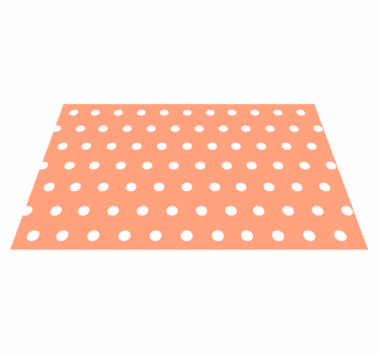 Tappeto vinile camera da letto pois color pesca - TenStickers