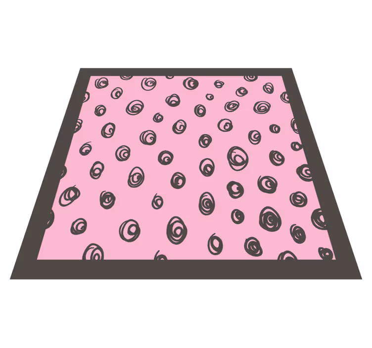 Tappeto vinile camera da letto decorazione a spirale - TenStickers