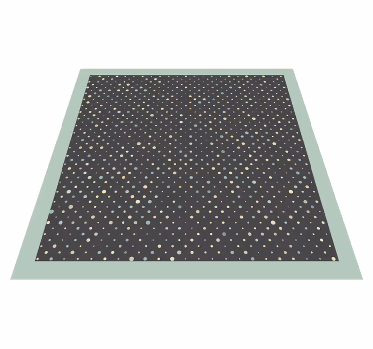 Tappeto vinile strisce motivo a pois - TenStickers