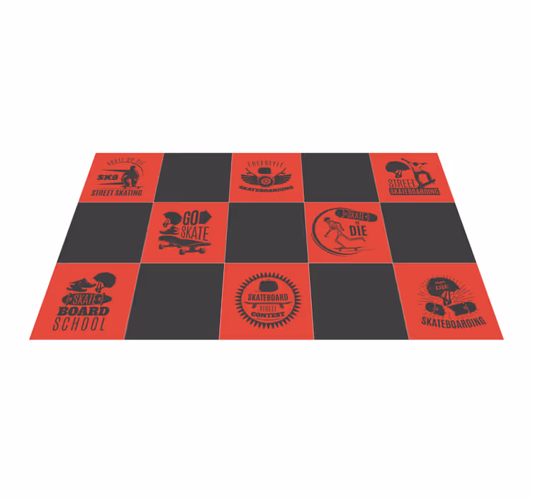 Tappeto vinile giochi a tema skateboard - TenStickers