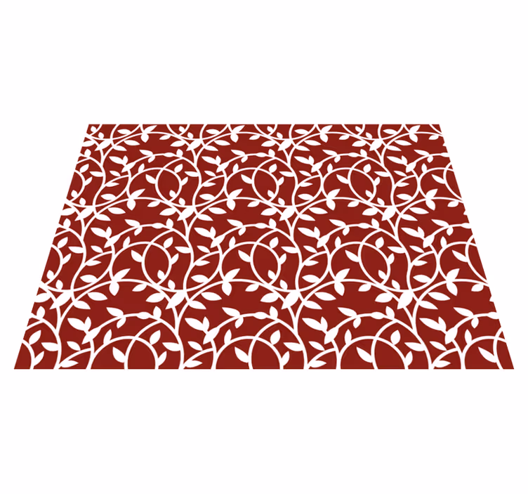 Tappeto vinile fiori ispirazione elegante - TenStickers