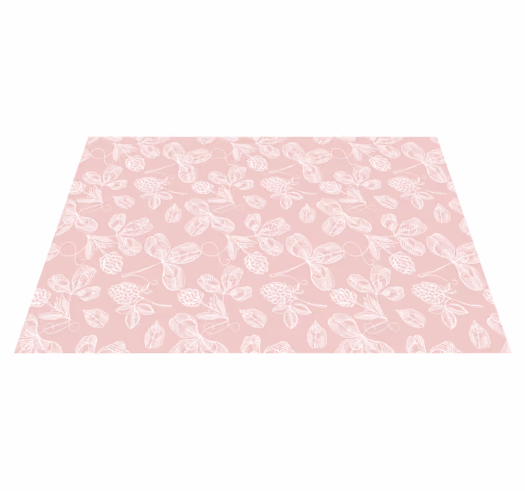 Tappeto vinile fiori schizzi botanici - TenStickers