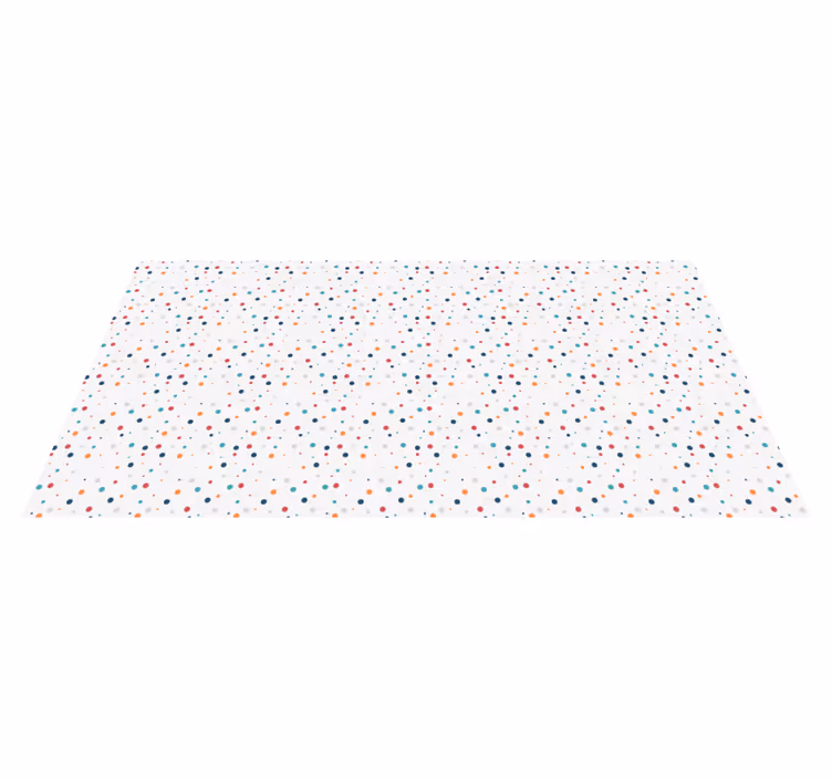 Tappeto vinile per bambini divertimento a pois - TenStickers