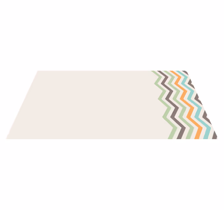 Tappeto vinile strisce stile motivo a chevron - TenStickers