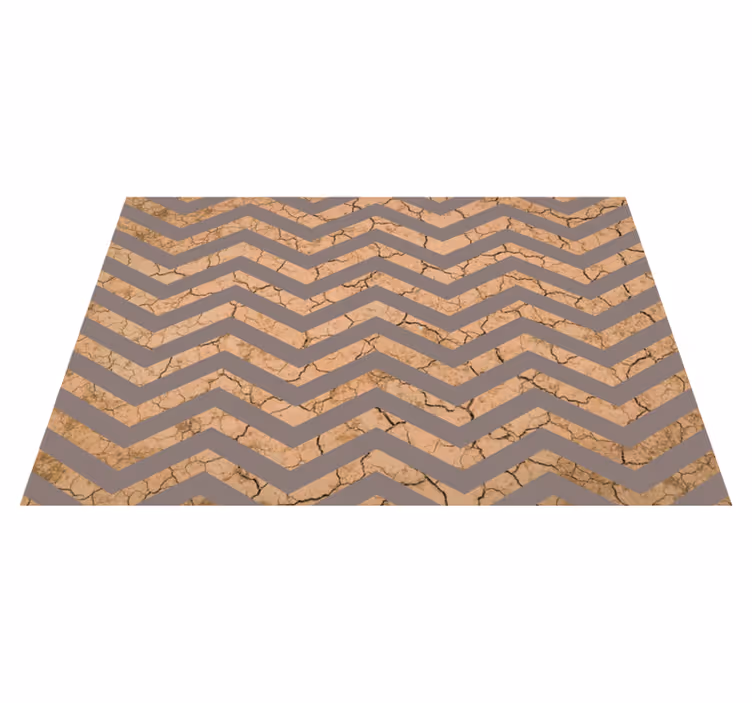 Tappeto vinile motivi struttura incrinata chevron - TenStickers
