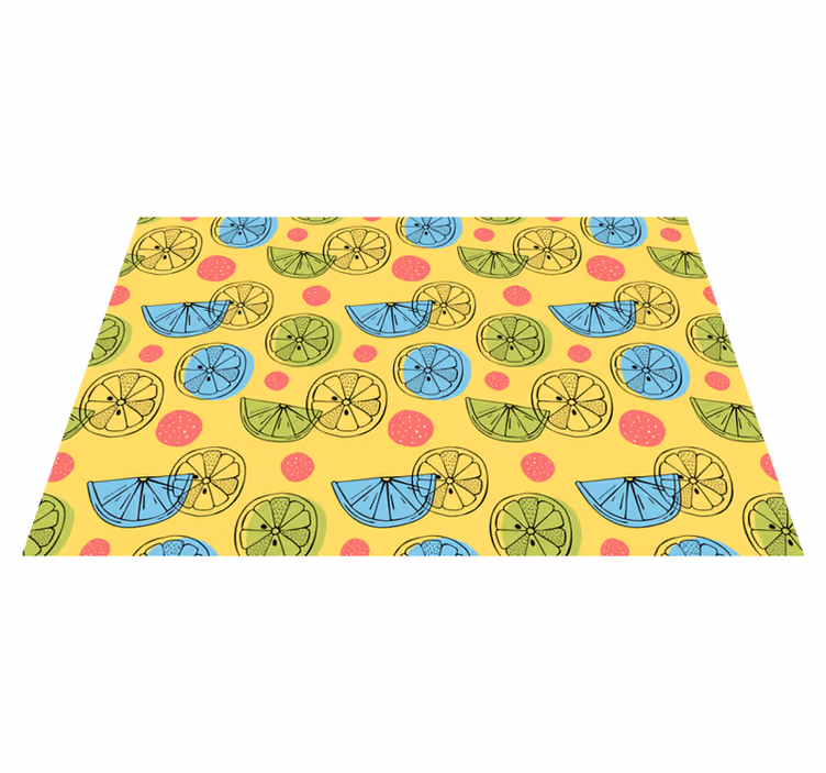 Tappeto pvc cucina modelli di fette di frutta - TenStickers