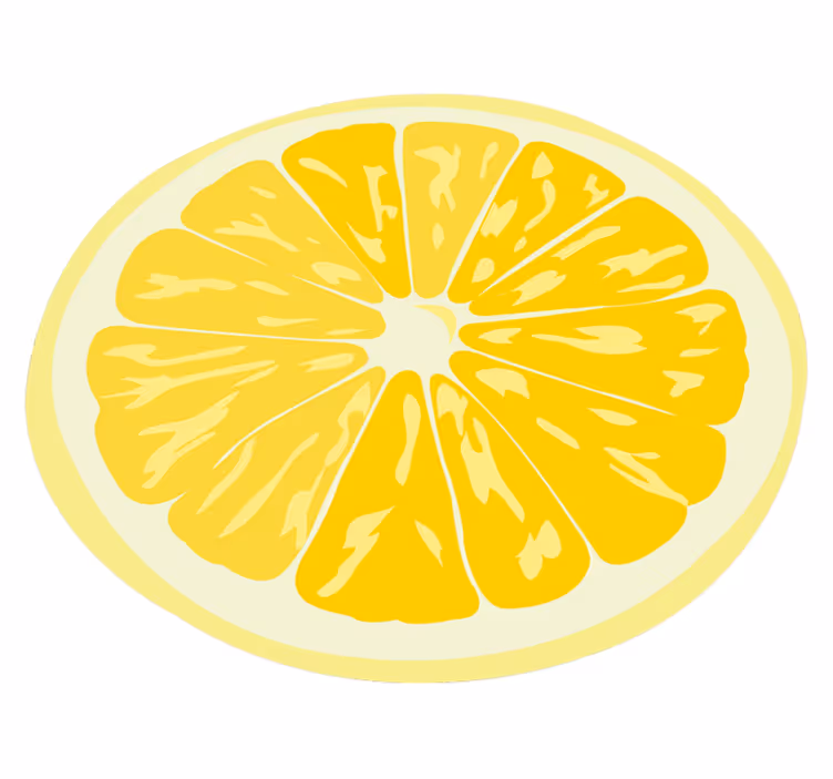 Tappeto pvc cucina fetta di limone brillante - TenStickers