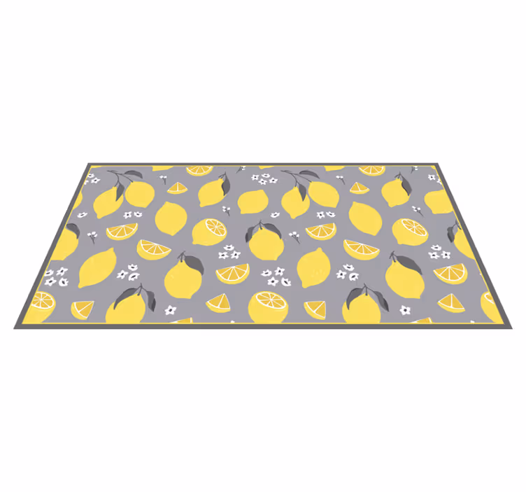 Tappeto pvc cucina concetto di fetta di limone - TenStickers