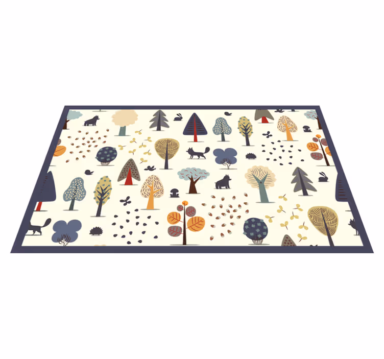 Tappeto vinile per bambini ispirato alla natura nordica - TenStickers