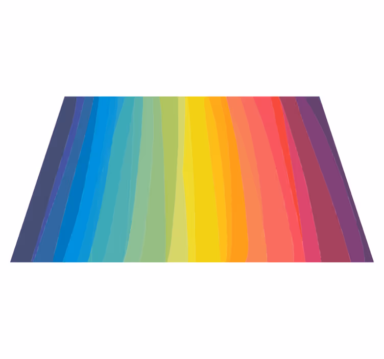 Tappeto vinile strisce strisce colorate sfumate - TenStickers