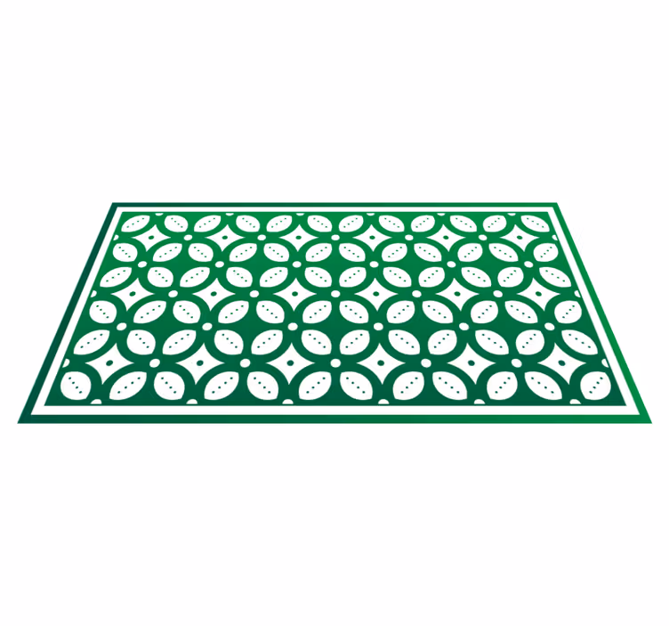 Tappeto pvc cucina motivo geometrico a foglia - TenStickers