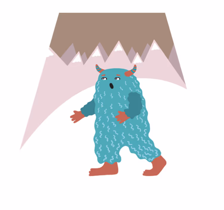 Tappeto vinile per bambini personaggio mostro nordico - TenStickers