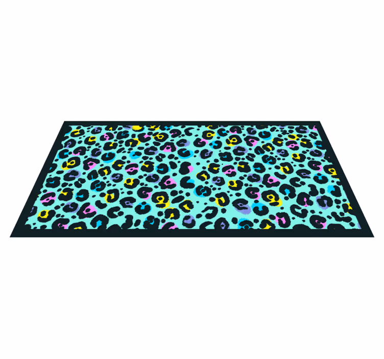Tappeto vinile stampa animale motivo leopardato colorato - TenStickers