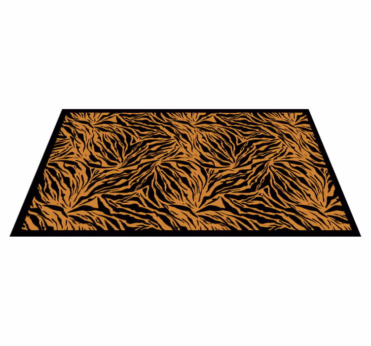 Tappeto vinile stampa animale strisce di tigre audaci - TenStickers