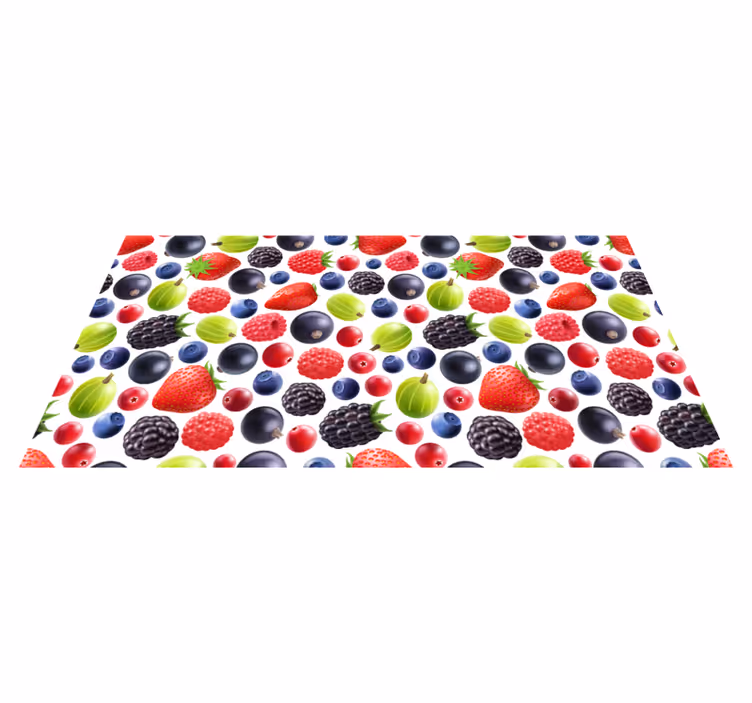 Tappeto pvc cucina raccolta di bacche - TenStickers