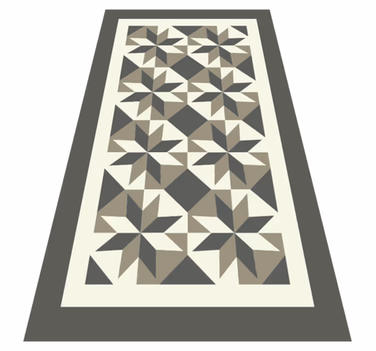 Tappeto pvc cucina motivo a stella - TenStickers