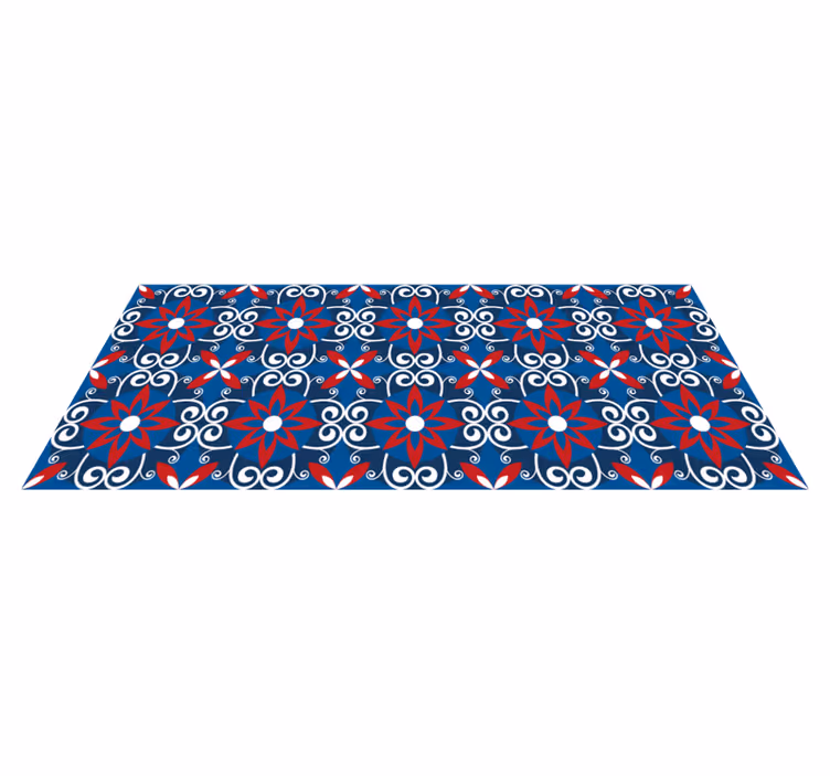 Tappeto vinile piastrelle elemento spirale botanico - TenStickers