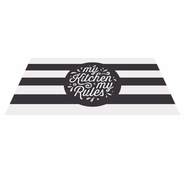 Tappeto pvc cucina la mia cucina le mie norme - TenStickers