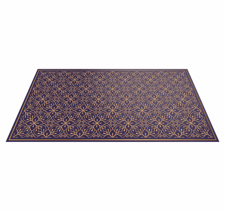Tappeto vinile fiori elegante concetto floreale - TenStickers