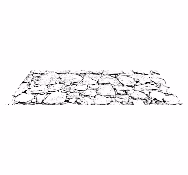 Tappeto vinile effetto marmo stile grigio screpolato - TenStickers