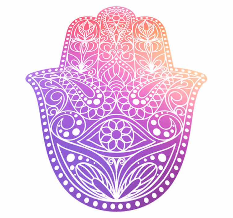 Tappeto vinile mandala design a mano - TenStickers