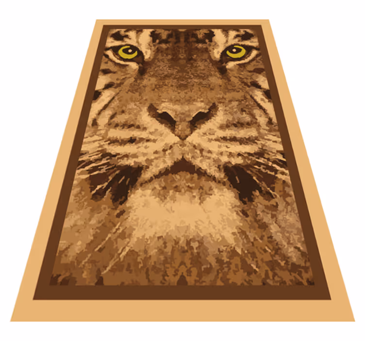 Tappeto vinile animali maestosa faccia di tigre - TenStickers