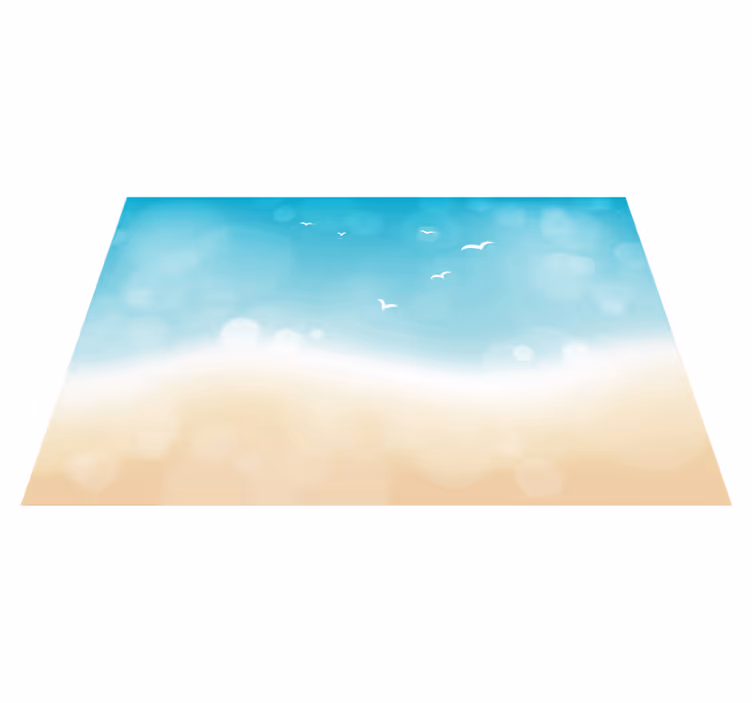 Tappeto in vinile soggiorno brezza oceanica - TenStickers