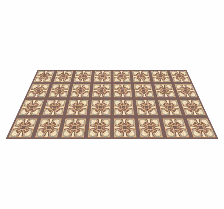 Tappeto pvc cucina modello di piastrelle di ceramica - TenStickers