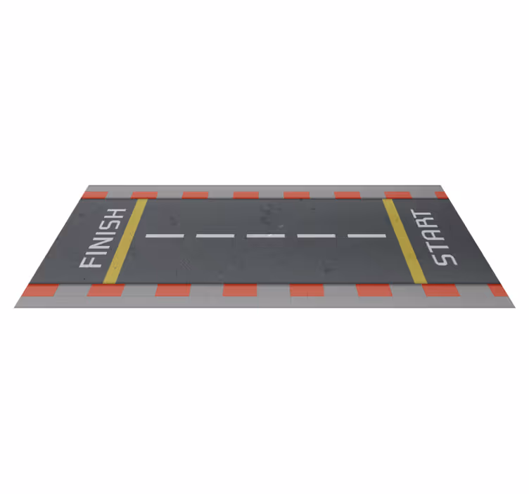 Tappeto vinile strade pista da corsa classica - TenStickers