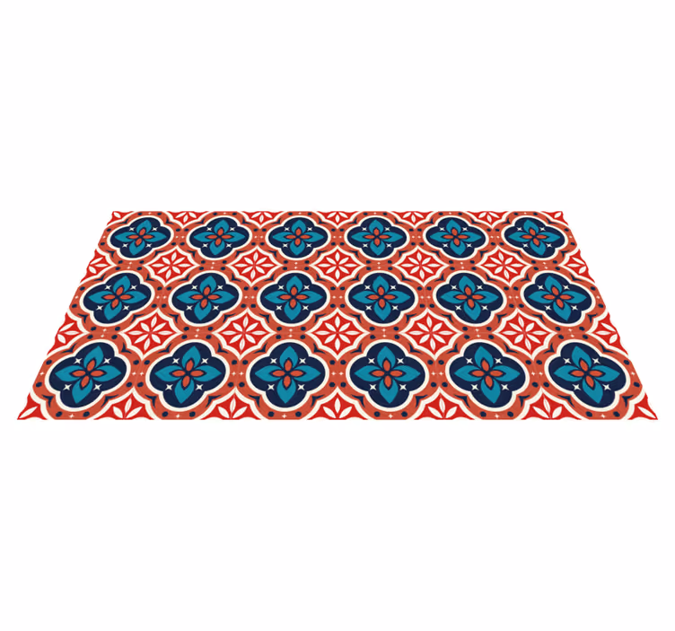 Tappeto vinile mosaico motivazione botanica vivace - TenStickers