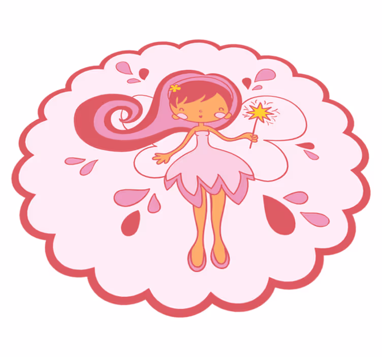 Tappeto vinile per bambini affascinante figura fatata - TenStickers