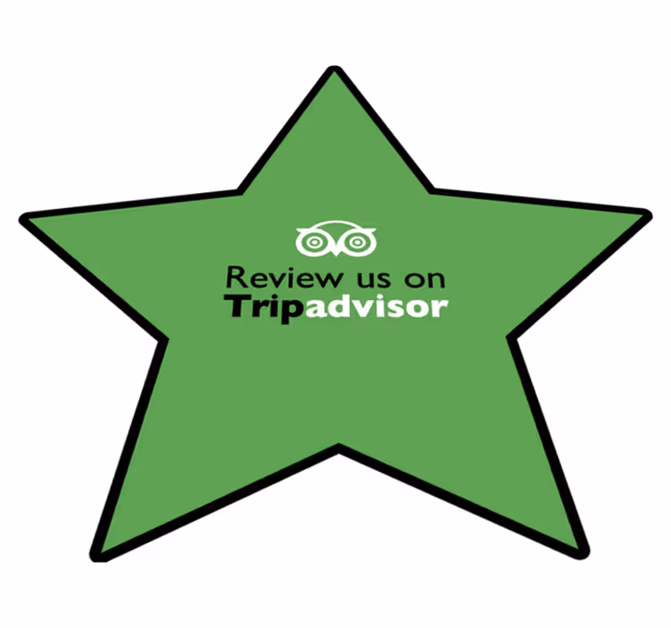 Tappeto vinile frase lasciaci una recensione su tripadvisor - TenStickers