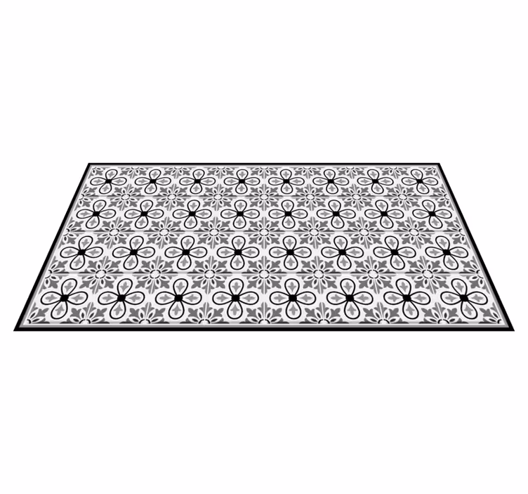 Tappeto pvc cucina motivo floreale - TenStickers