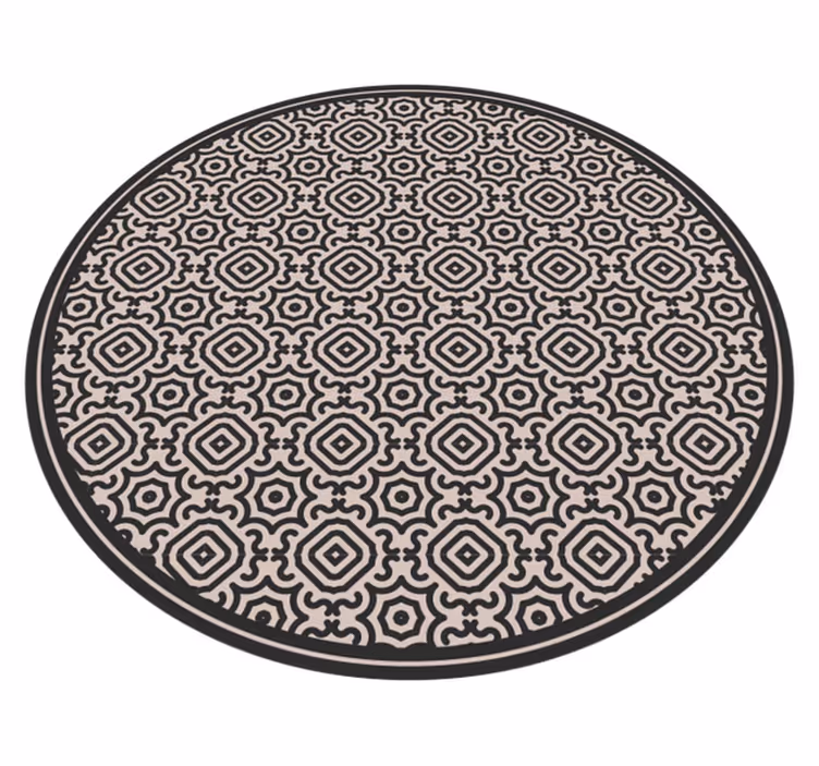 Tappeto vinile mosaico rotondo classico a motivi - TenStickers