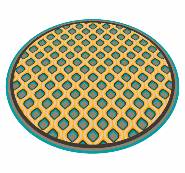 Tappeto pvc cucina modello mod metà secolo - TenStickers