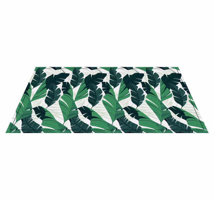 Tappeto vinile natura fogliame verde lussureggiante - TenStickers