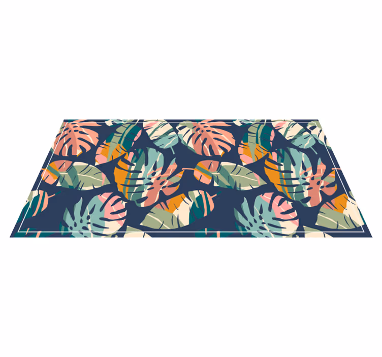 Tappeto vinile natura concetto di foglia tropicale - TenStickers