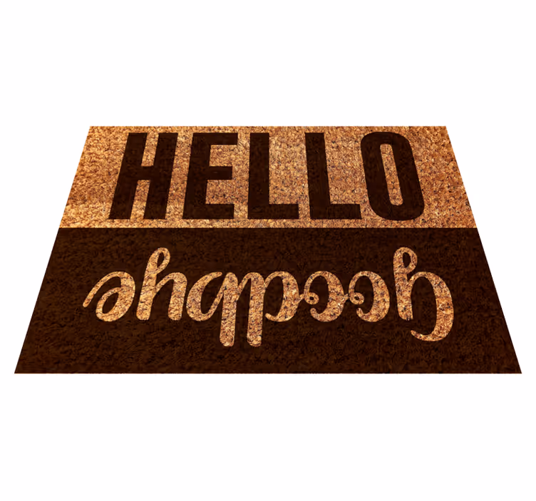 Zerbino pvc ciao arrivederci strutturato - TenStickers